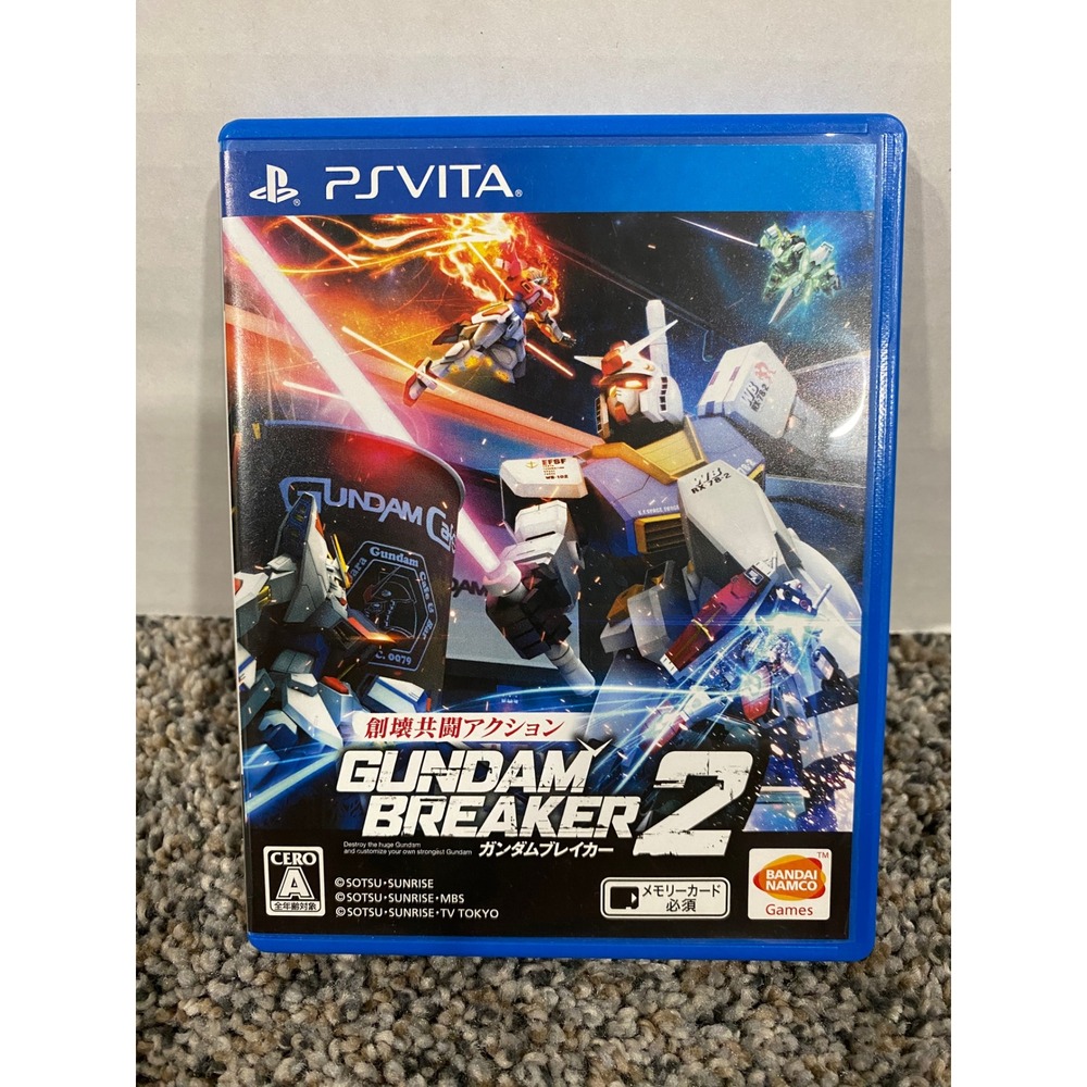 Video Game PS Vita Gundam Breaker 2 Japan Import Bandai Namco  Excellent